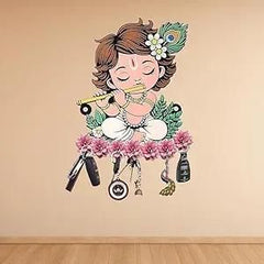 Krishna Wooden Keys Hanger