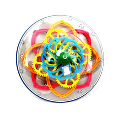 Electric Transparent Gear UFO Space Flying Saucer Toy Toddler Interaction